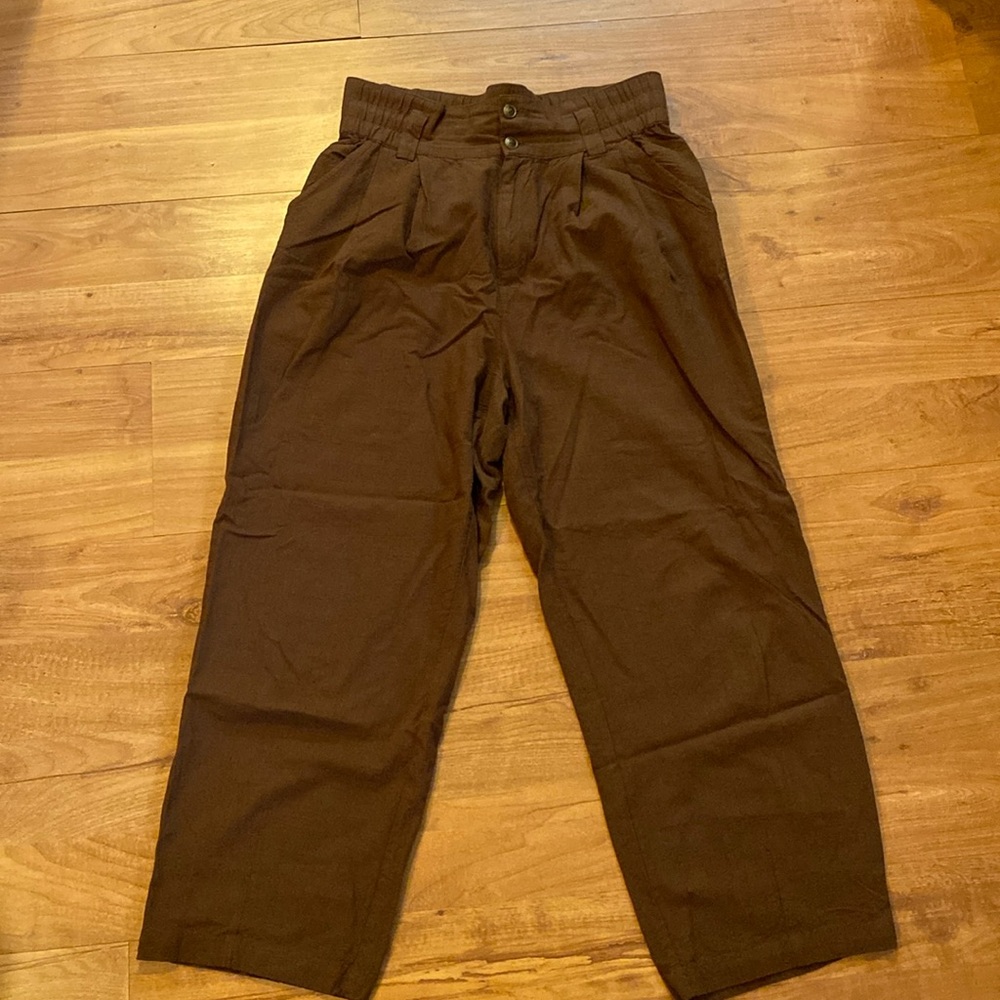 Urban Outfitters linen bland wide leg pants